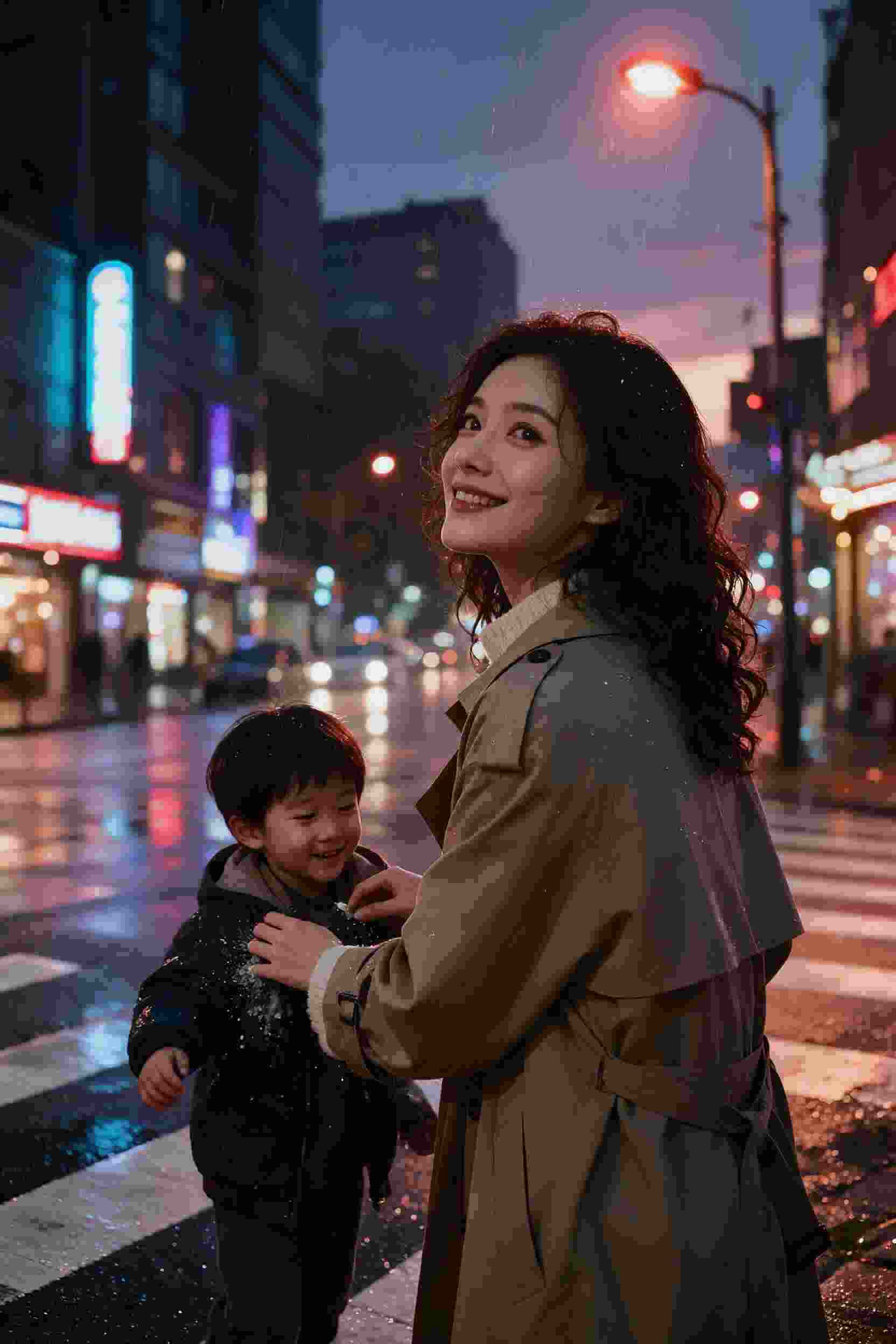 夜晚的水族馆
